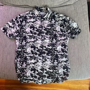 Topman Short Sleeve Button-up Shirt, Size Small